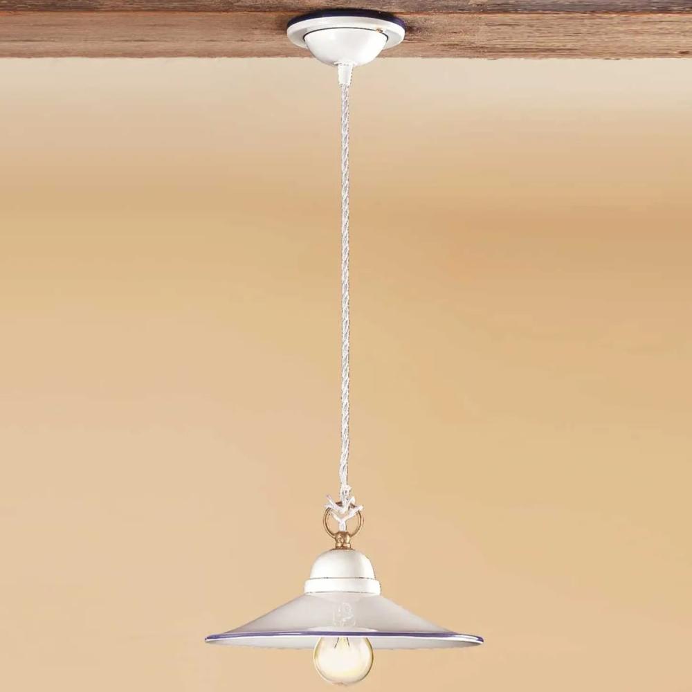 mediterran kek festett fuggesztek klasszikus polgari elegans keramia lampa provence provence kastely villa etkezo nappali haloszoba olasz toszkan kezzel festett lampa.jpg